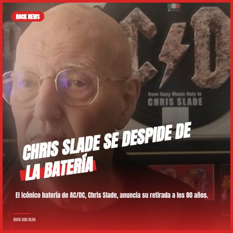 Chris Slade se despide de la batería