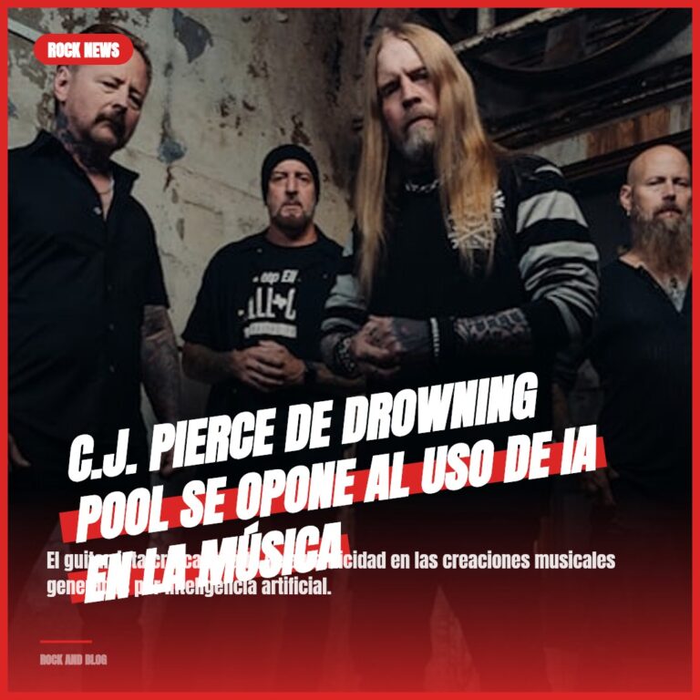 C.J. Pierce de Drowning Pool se opone al uso de IA en la música
