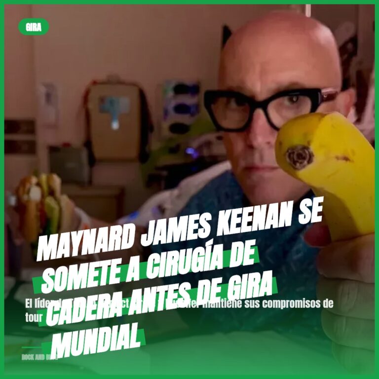 Maynard James Keenan se somete a cirugía de cadera antes de gira mundial