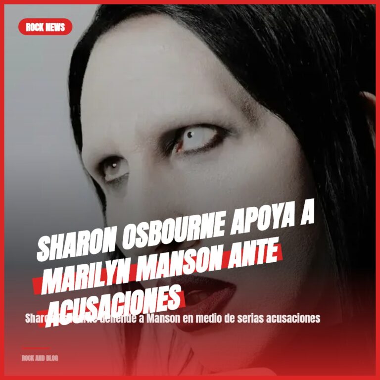 Sharon Osbourne apoya a Marilyn Manson ante acusaciones
