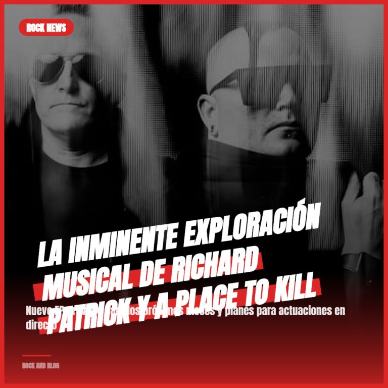 La inminente exploración musical de Richard Patrick y A Place To Kill