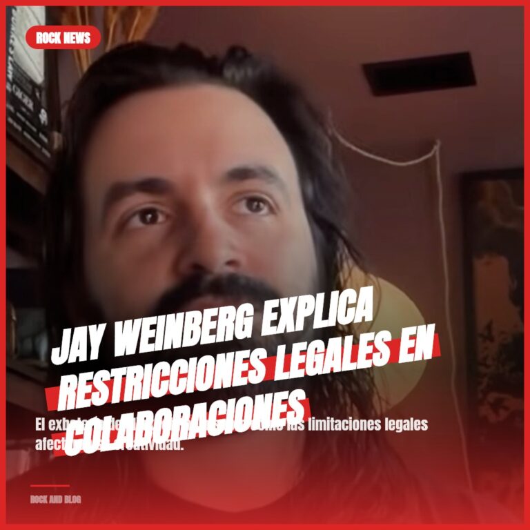 Jay Weinberg explica restricciones legales en colaboraciones