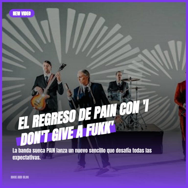 El Regreso de PAIN con ‘I Don’t Give A Fukk’