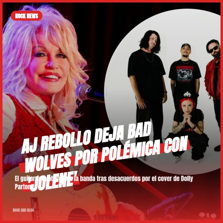AJ Rebollo deja Bad Wolves por polémica con ‘Jolene’