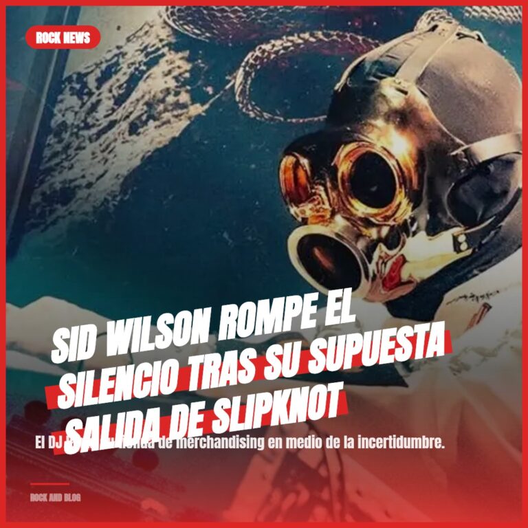 Sid Wilson rompe el silencio tras su supuesta salida de Slipknot