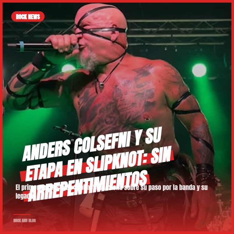 Anders Colsefni y su etapa en Slipknot: Sin arrepentimientos
