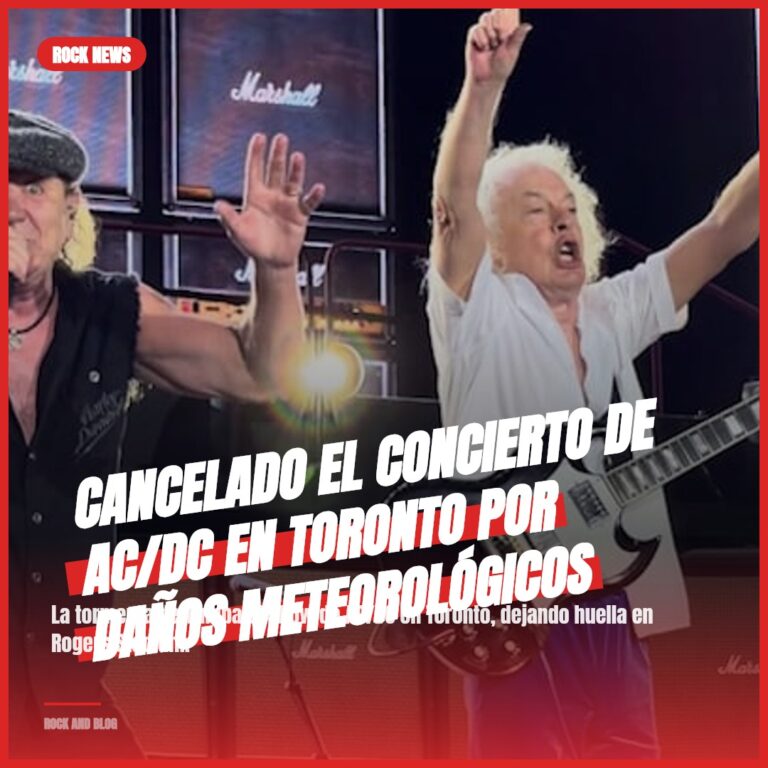 Cancelado el Concierto de AC/DC en Toronto por Daños Meteorológicos
