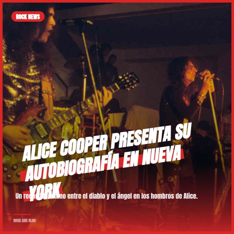 Alice Cooper presenta su autobiografía en Nueva York