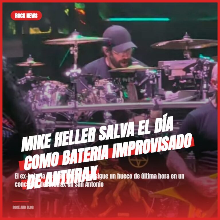 Mike Heller salva el día como bateria improvisado de Anthrax