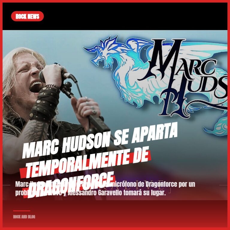 Marc Hudson se aparta temporalmente de Dragonforce