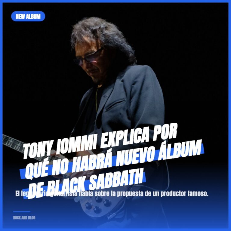 Tony Iommi explica por qué no habrá nuevo álbum de Black Sabbath