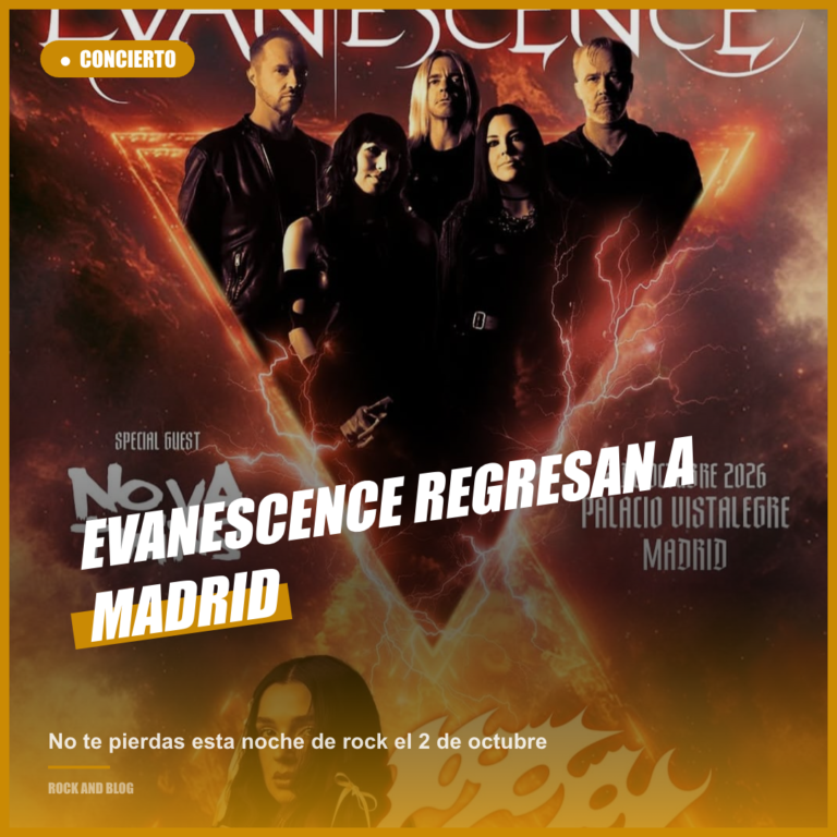 Evanescence regresan a Madrid junto a Poppy y Nova Twins