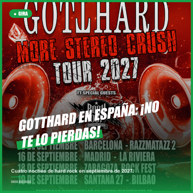 Gotthard regresa a España con su gira de aniversario