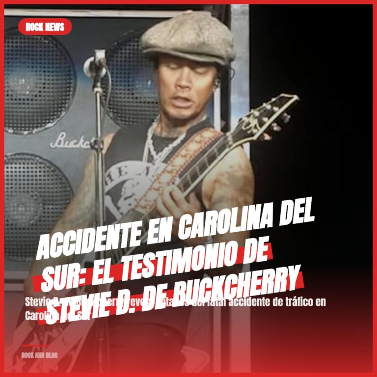 Accidente en Carolina del Sur: El testimonio de Stevie D. de Buckcherry