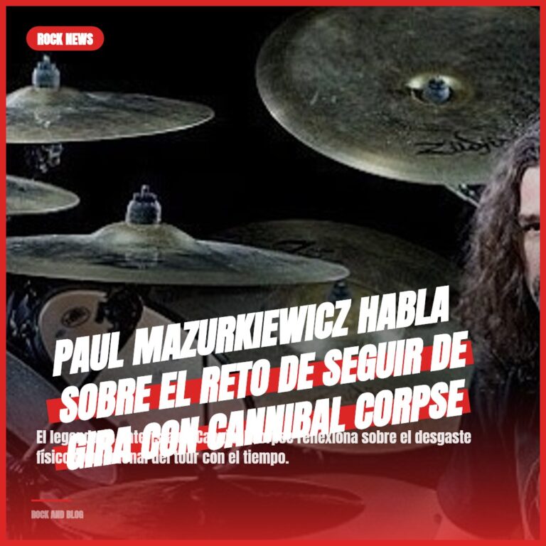 Paul Mazurkiewicz habla sobre el reto de seguir de gira con Cannibal Corpse