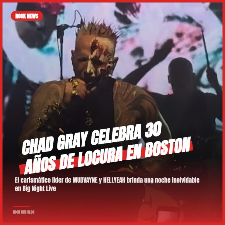 Chad Gray celebra 30 años de locura en Boston