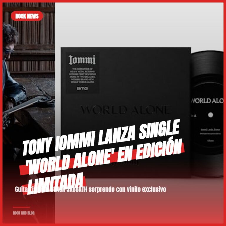 Tony Iommi lanza single ‘World Alone’ en edición limitada