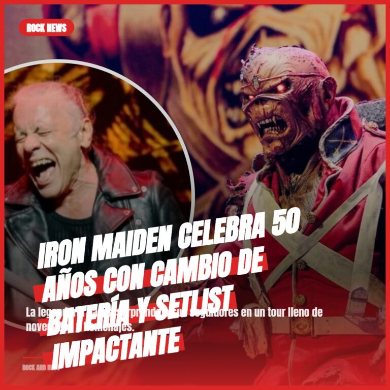 Iron Maiden celebra 50 años con cambio de batería y setlist impactante