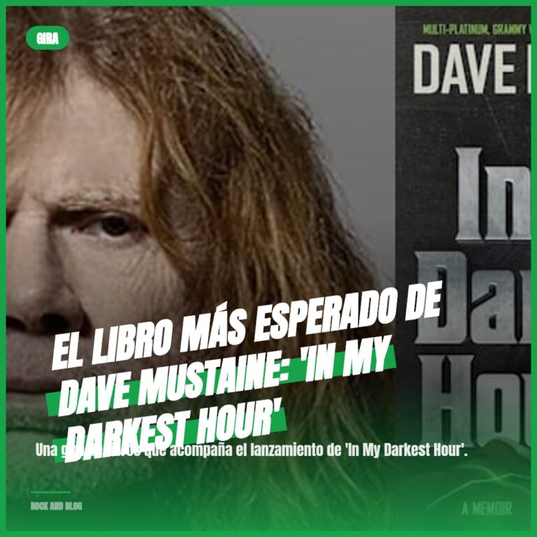 El libro más esperado de Dave Mustaine: ‘In My Darkest Hour’