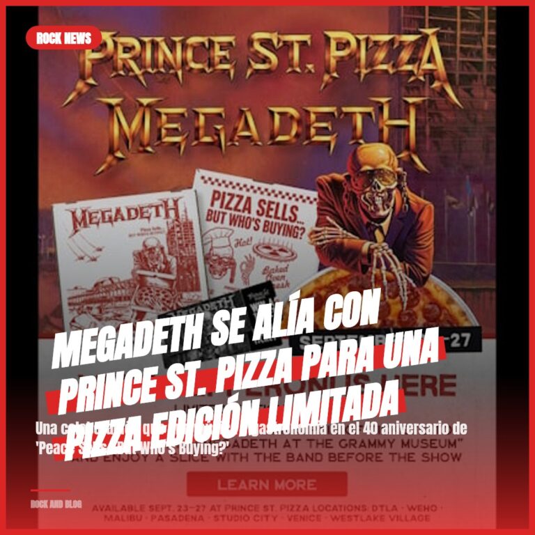 MEGADETH se alía con Prince St. Pizza para una pizza edición limitada