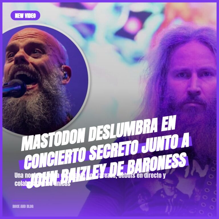 Mastodon deslumbra en concierto secreto junto a John Baizley de Baroness