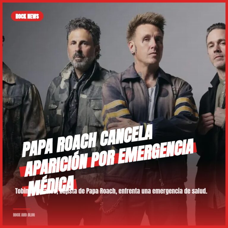 Papa Roach cancela aparición por emergencia médica