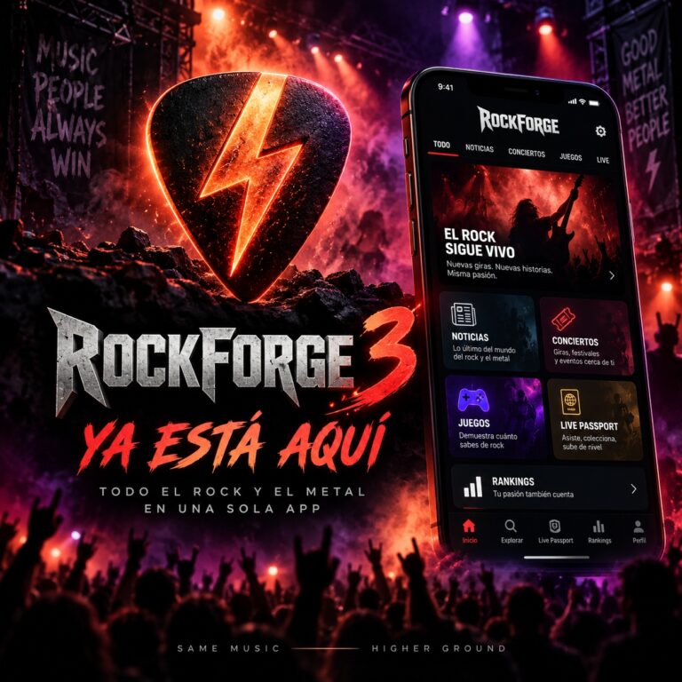 RockForge 3 ya está aquí: todo el Rock y el Metal en una sola app