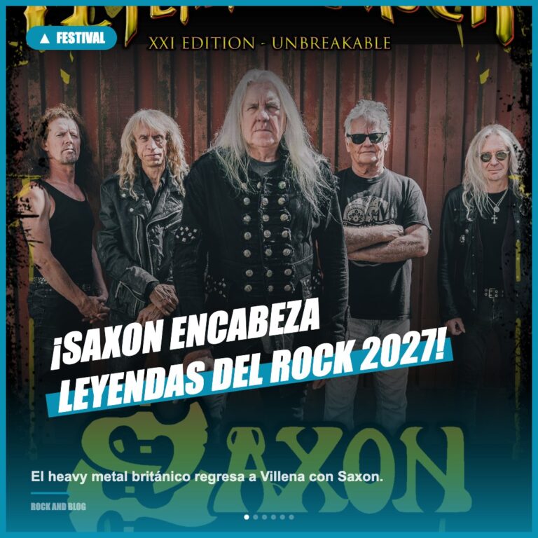 Saxon lidera Leyendas del Rock 2027 en Villena