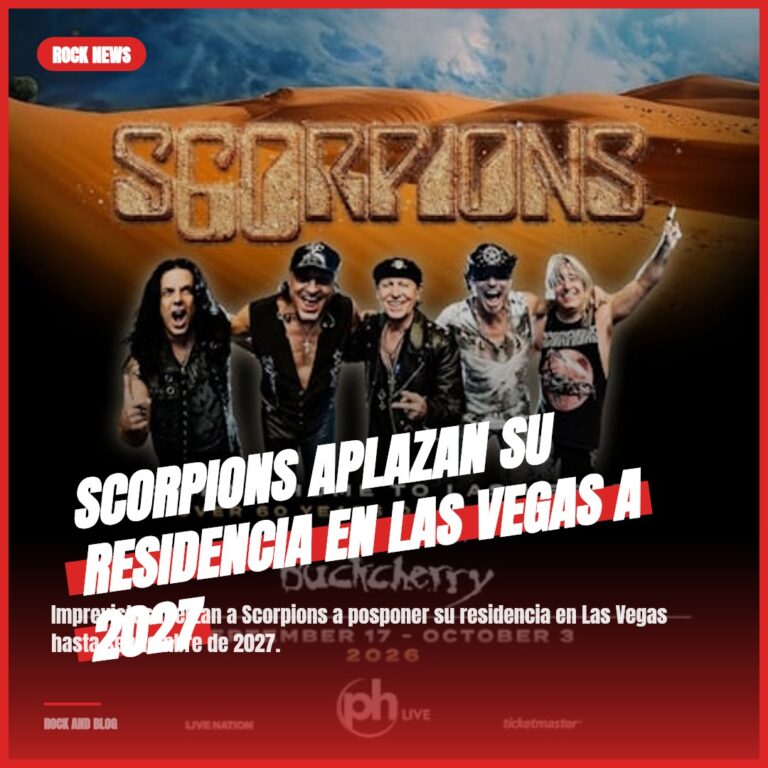 Scorpions aplazan su residencia en Las Vegas a 2027