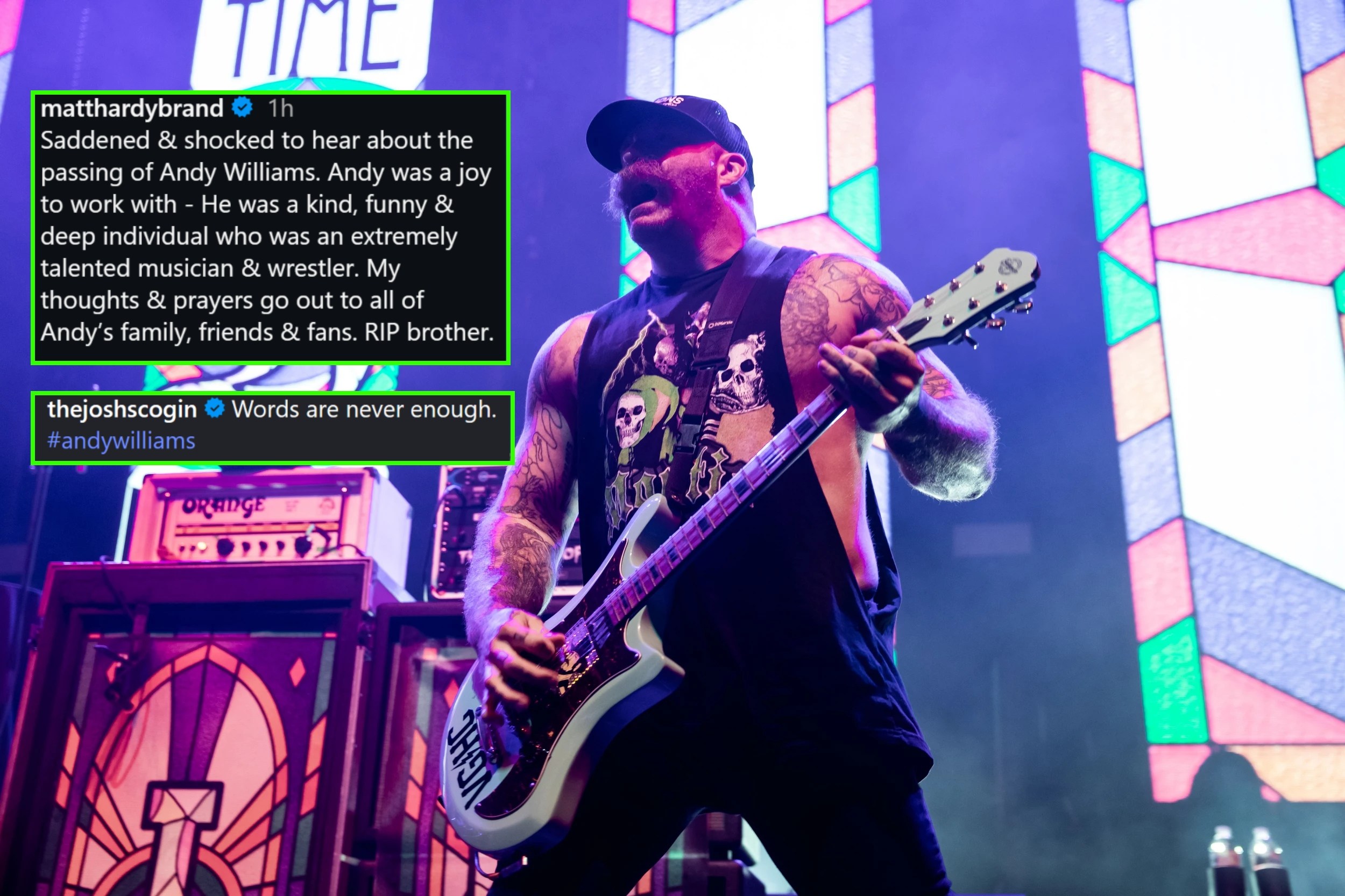 Adiós a Andy 'The Butcher' Williams: el legado de un guitarrista y luchador