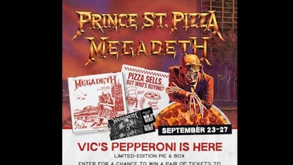 MEGADETH se alía con Prince St. Pizza para una pizza edición limitada
