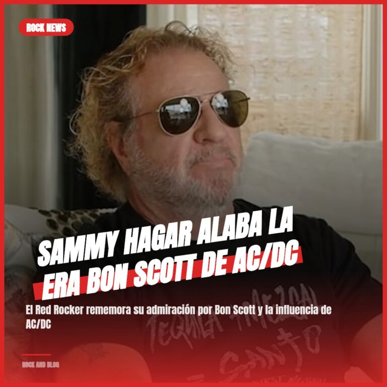 Sammy Hagar alaba la era Bon Scott de AC/DC