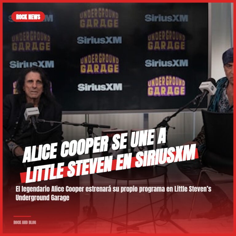Alice Cooper se une a Little Steven en SiriusXM