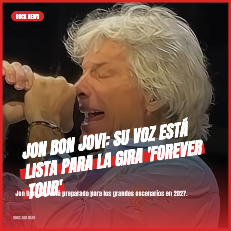 Jon Bon Jovi: Su voz está lista para la gira ‘Forever Tour’