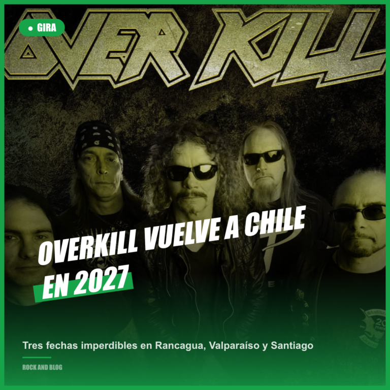 Overkill regresa a Chile con su gira «Burning Up»