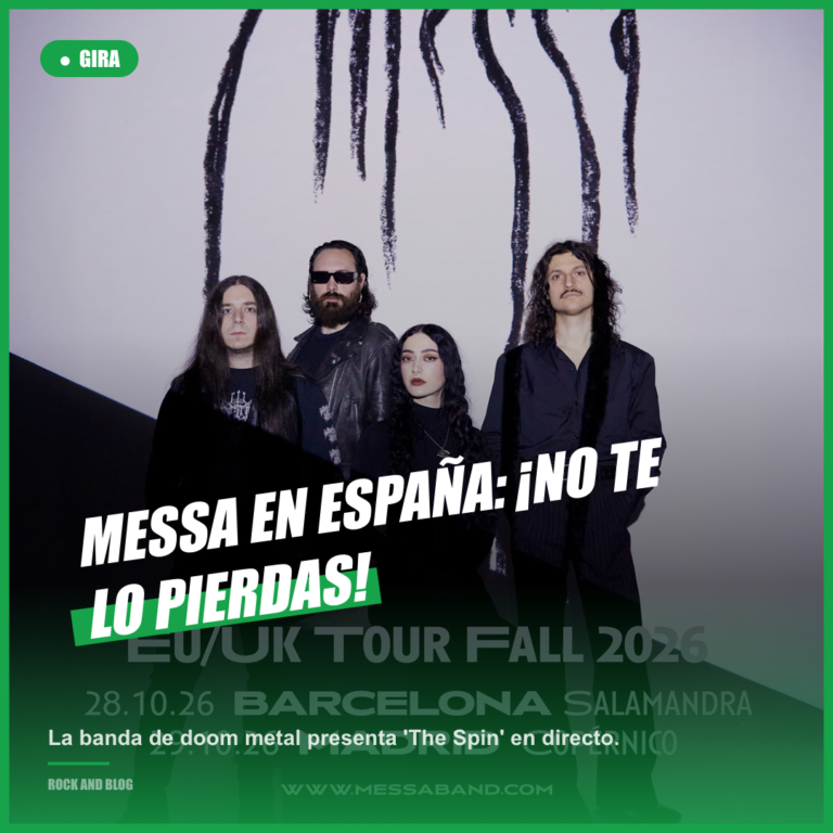 MESSA trae su doom metal a España en octubre 2026