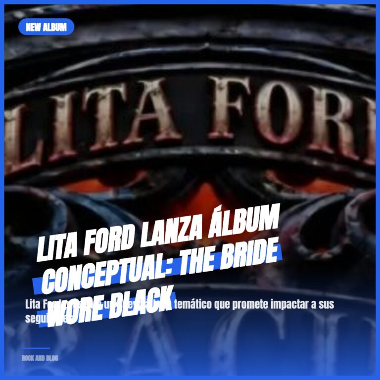 Lita Ford lanza álbum conceptual: The Bride Wore Black
