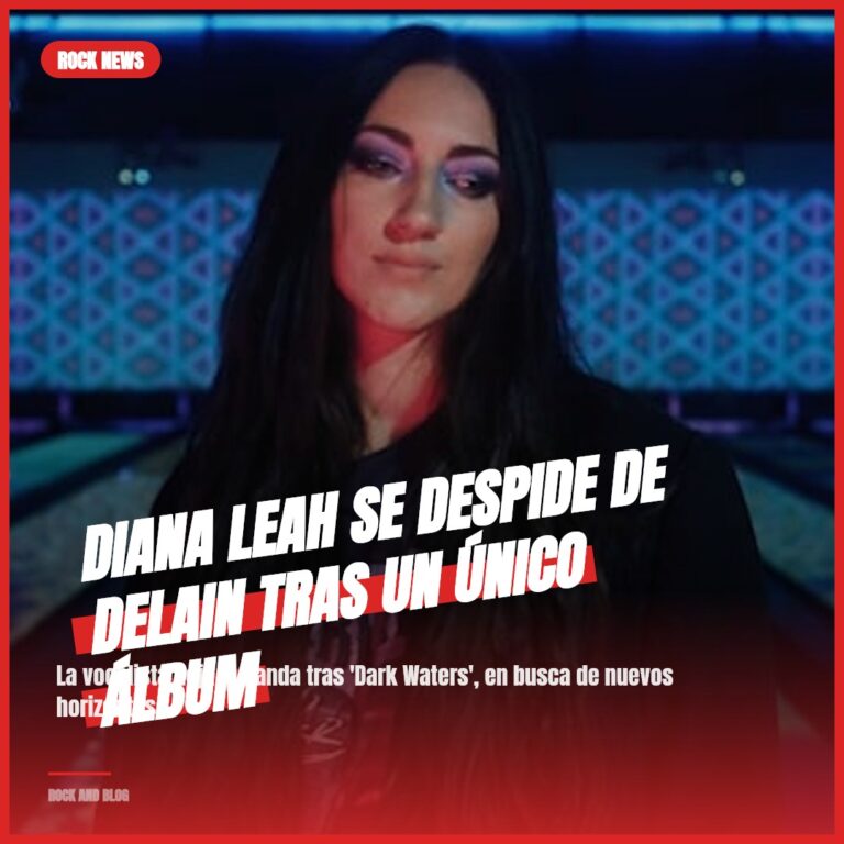 Diana Leah se despide de Delain tras un único álbum