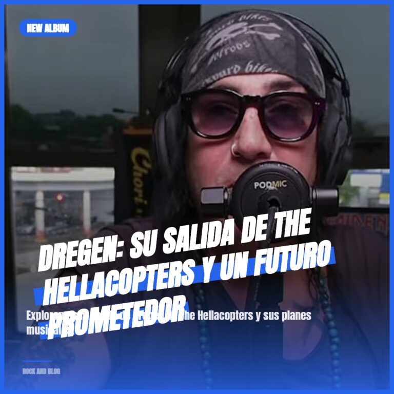 Dregen: su salida de The Hellacopters y un futuro prometedor