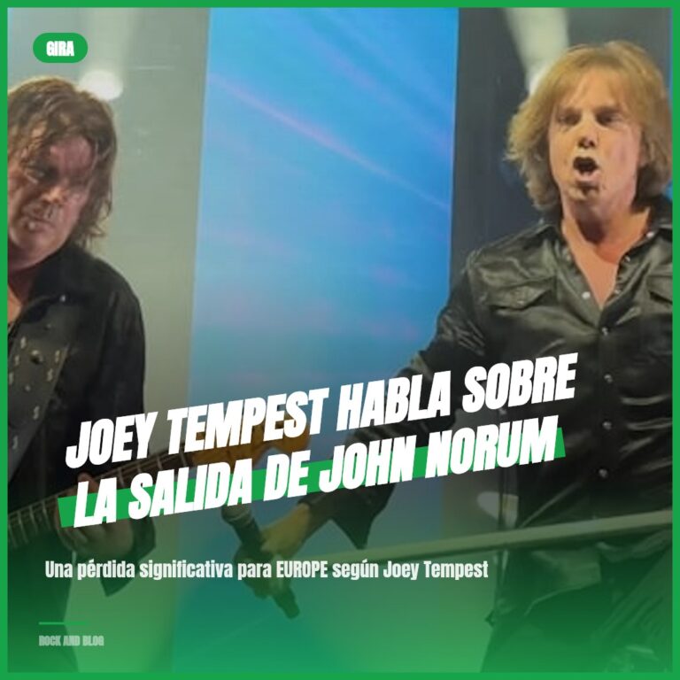 Joey Tempest habla sobre la salida de John Norum