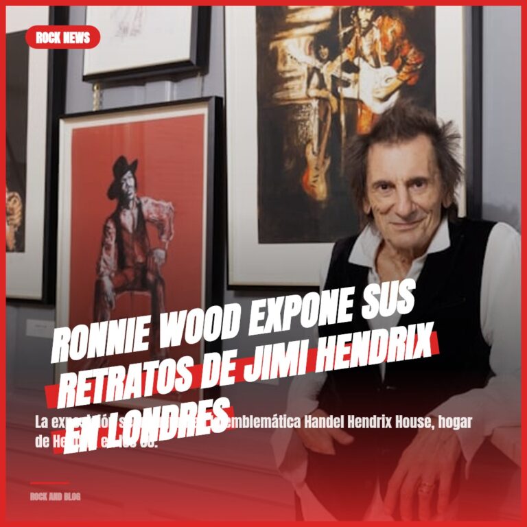 Ronnie Wood expone sus retratos de Jimi Hendrix en Londres
