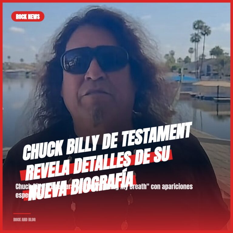 Chuck Billy de TESTAMENT revela detalles de su nueva biografía