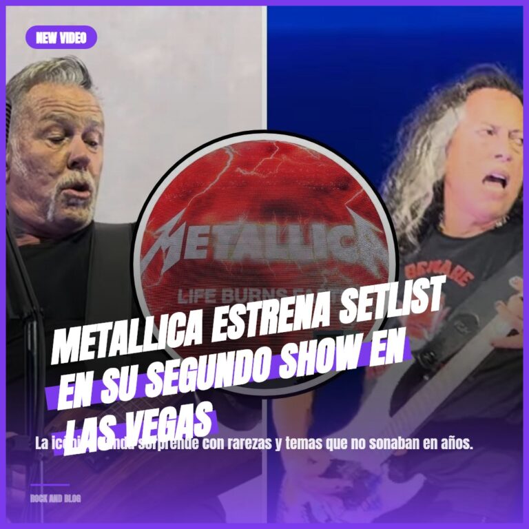 Metallica estrena setlist en su segundo show en Las Vegas