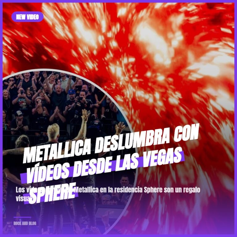 Metallica deslumbra con vídeos desde Las Vegas Sphere