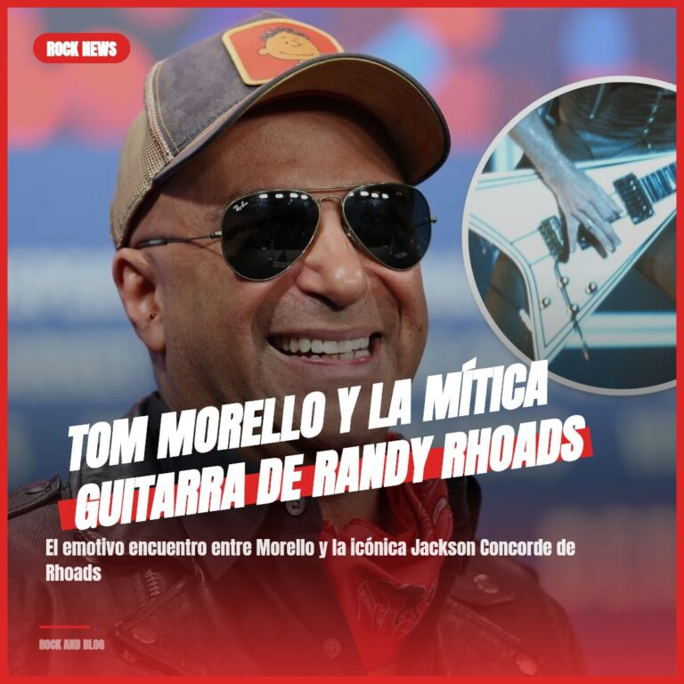 Tom Morello y la mítica guitarra de Randy Rhoads
