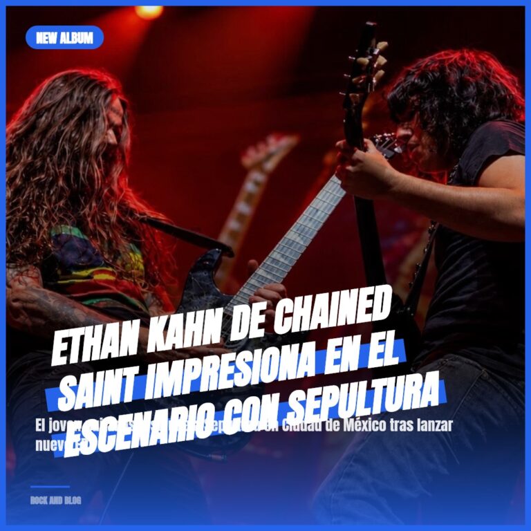 Ethan Kahn de Chained Saint impresiona en el escenario con Sepultura