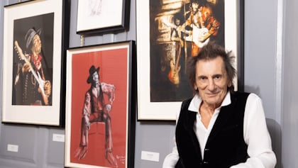 Ronnie Wood expone sus retratos de Jimi Hendrix en Londres
