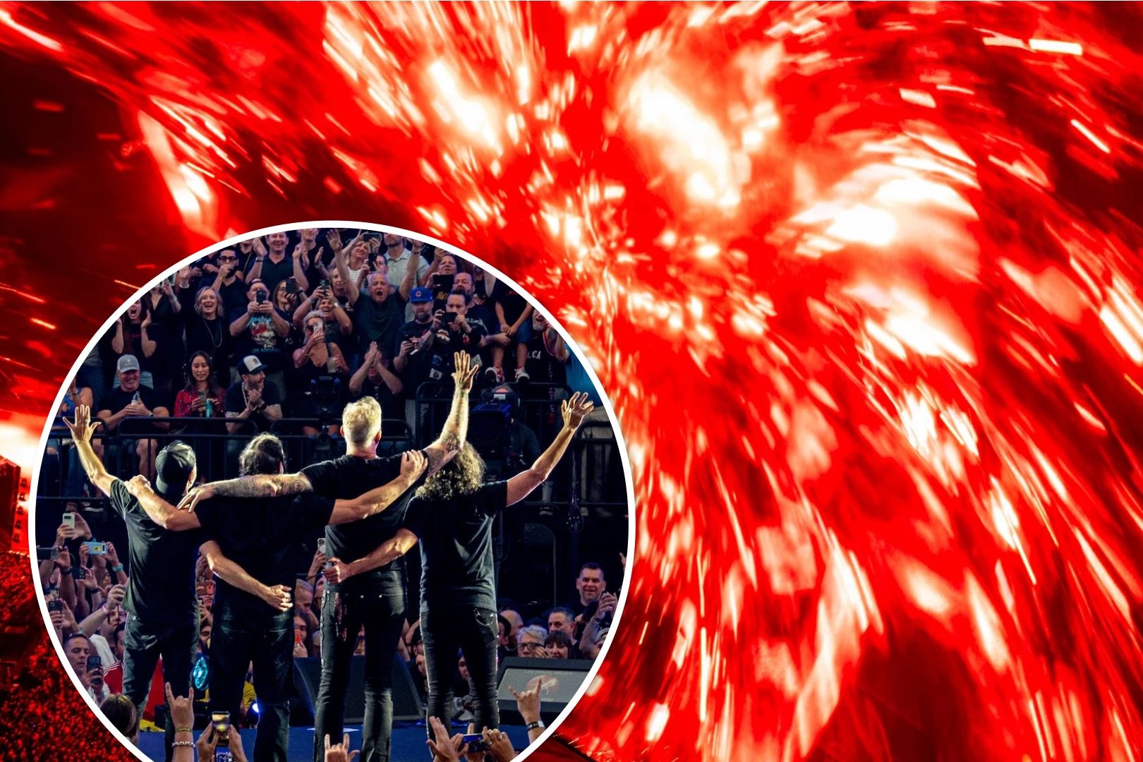 Metallica deslumbra con vídeos desde Las Vegas Sphere